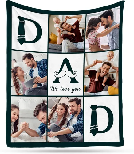 Vista 15 de Envío al día siguiente, manta musical personalizada con foto - impresa en EE. UU., mantas personalizadas con foto para adultos y niños, regalos