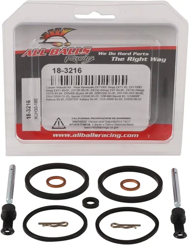 Vista 3 de All Balls Racing Kit de reconstrucción de pinza trasera 18-3216 compatible con/reemplazo para Suzuki GS 500 E 93-02