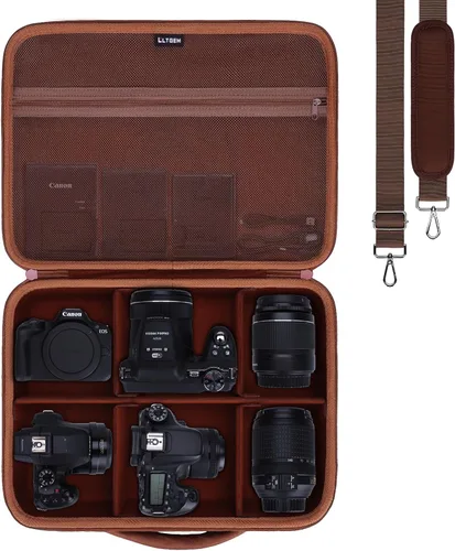 Vista 25 de Funda para Canon EOS T7 R50 R100/Sony Alpha a6400 a6700 Cámara Púrpura