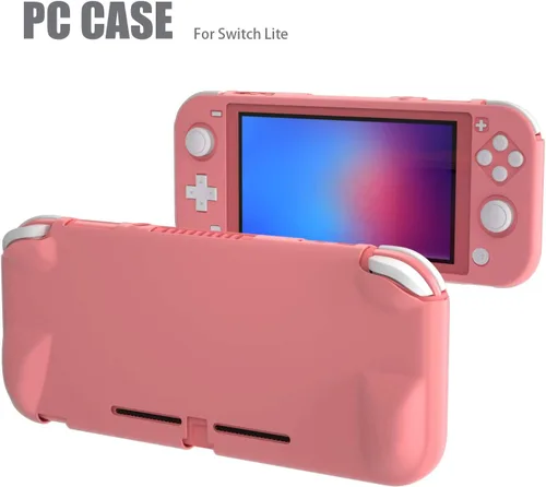 Vista 8 de Switch lite Coral Case, Ergonomic Switch lite Hard Protective Case for Girls