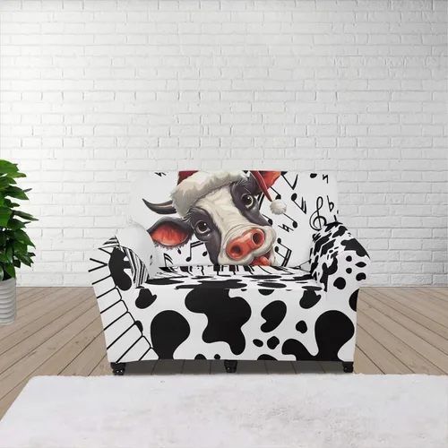 Vista 14 de Funda de sofá con diseño de árbol de bandera estadounidense para sofás y sofás, decoración navideña, funda antideslizante para sofá de 1 cojín