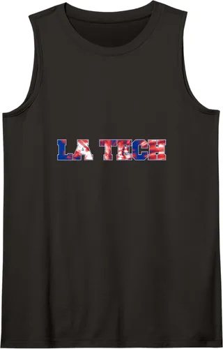 Vista 9 de Camiseta sin mangas con teñido anudado de los Louisiana Tech Bulldogs, Negro
