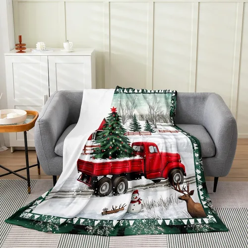 Vista 21 de Erosebridal American Flag Throw Blanket 40x50 Inch Sofa Bed Couch Decor,Rustic Deer Hunting Fleece Blanket for Kids Boys Girls,Farmhouse Cabin Bed