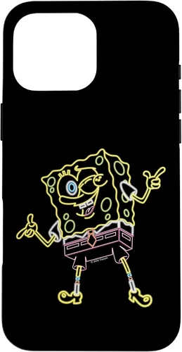 Vista 19 de Spongebob Squarepants Carcasa Neon Line Art para iPhone 17