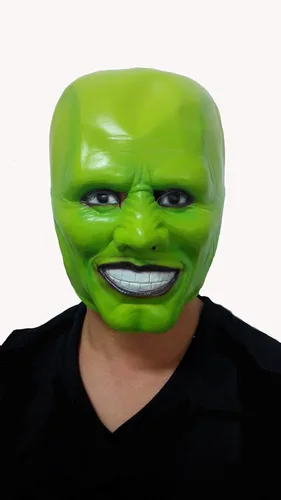 Vista 4 de Gmasking Máscara de látex espeluznante de Jim Carry para disfraz de fiesta de Halloween