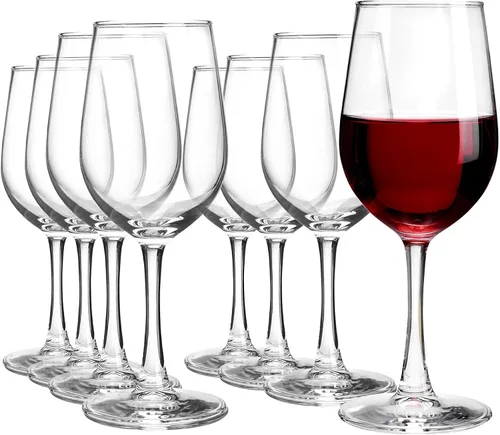 Vista 9 de UMI UMIZILI 12 onzas – Juego de 6, copas de vino tinto/blanco clásicas multiusos duraderas
