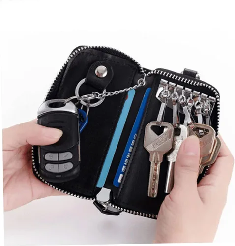 Vista 3 de Totority Purse Keychain Multitool Keychain Mens Keychains Wallet Keychain Key Holder Key Wallet Key Case Car Key