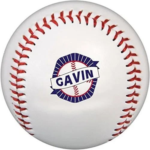 Vista 7 de Pelotas de béisbol personalizadas, tamaño oficial: elige entre 15 diseños o sube una foto o logotipo de empresa