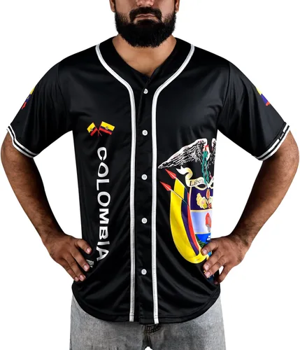 Vista 2 de fox & fury Camisetas de béisbol negras México, Guatemala, El Salvador, Honduras, Venezuela, Puerto Rico, Brasil, Cuba, Nicaragua