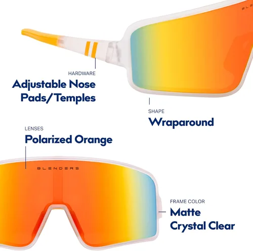 Vista 86 de Blenders Eyewear Eclipse X2 - Gafas de sol polarizadas - Lente envolvente - 100% protección UV - Para hombres y mujeres