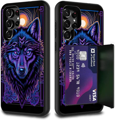 Vista 72 de Funda híbrida de doble capa con función atril para Samsung Galaxy A16 5G de 6.9 pulgadas, diseño de vaca con bandera estadounidense