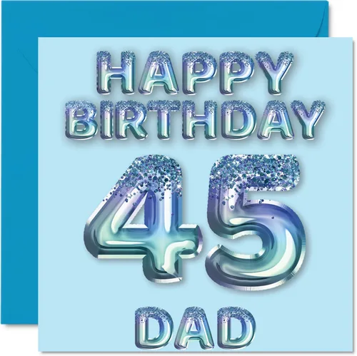 Vista 192 de Stuff4 Tarjeta de primer cumpleaños para niños, globo de fiesta con purpurina azul, tarjetas de feliz cumpleaños para niño de 1 año, nieto, hijo, 57