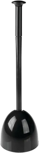 Vista 5 de mDesign Juego de émbolo de inodoro de plástico independiente con soporte, émbolo para almacenamiento y organización de limpieza, resistente, ahorro