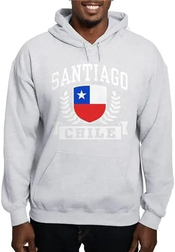 Vista 8 de CafePress Santiago Chile Hoodie (Dark) Men's Hooded Sweatshirt Black