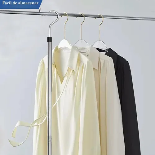 Vista 9 de Poste con Gancho para Ropa, Gancho Extensor para Colgar Ropa, Luces y Plantas, Extensible de 35" a 50", Hecho de Tubo de Acero Inoxidable con Mango