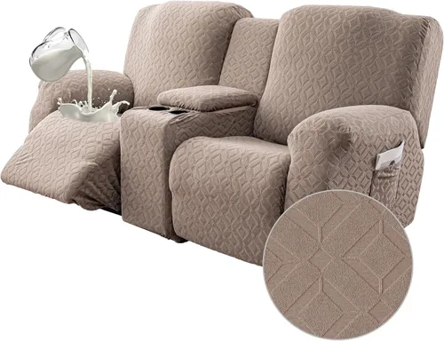 Vista 47 de Gennia Funda Impermeable para Silla Reclinable, Fundas Elásticas para Sofá Reclinable con Bolsillos, Fundas Lavables para Silla Reclinable Lazy Boy