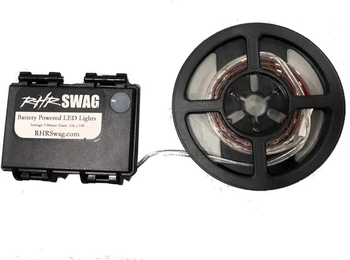 Vista 2 de RHR - Luces LED de carga con batería AA para caja de camión, luces LED de 18 pulgadas con interruptor y caja de batería AA