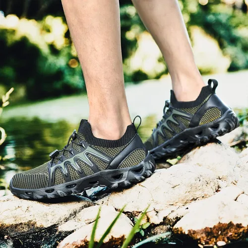 Vista 5 de Alibress Zapatos de agua para mujeres y hombres, zapatos acuáticos de secado rápido, zapatos de agua para senderismo, zapatos de playa para mujer
