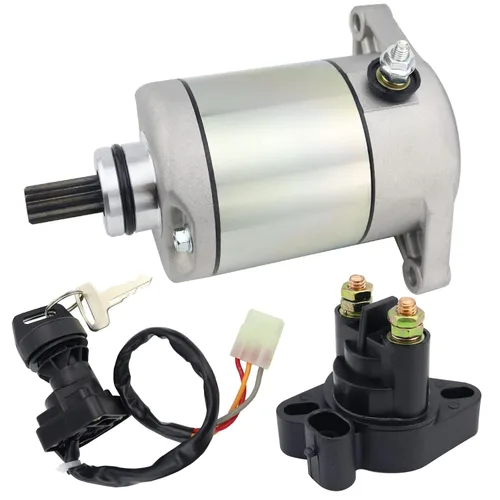 Vista 12 de Motor de arranque y relé de solenoide e interruptor de encendido para Suzuki ATV Eiger 400 2WD 4WD LT-A400 LT-F400 2002-2007 3545-016 31100-38F00