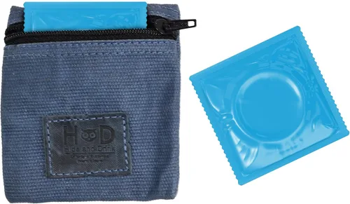Vista 10 de Hide & Drink, Bolsa de condón de lona encerada resistente al agua, bolsa de bolsillo con tecnología Change Valuables, regalo clásico para socios