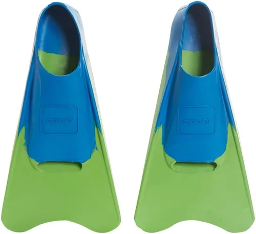 Vista 14 de Sporti Aletas de natación cortas para adultos y niños para natación en piscina, aletas flotantes para natación y snorkel, aletas de natación