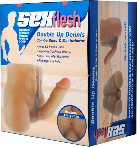 Vista 4 de SexFlesh Double Up Dennis trasero realista 3D
