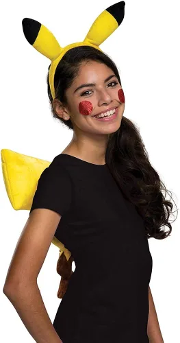 Vista 5 de Disguise Kit de diadema y cola de Pokémon Pikachu, Amarillo