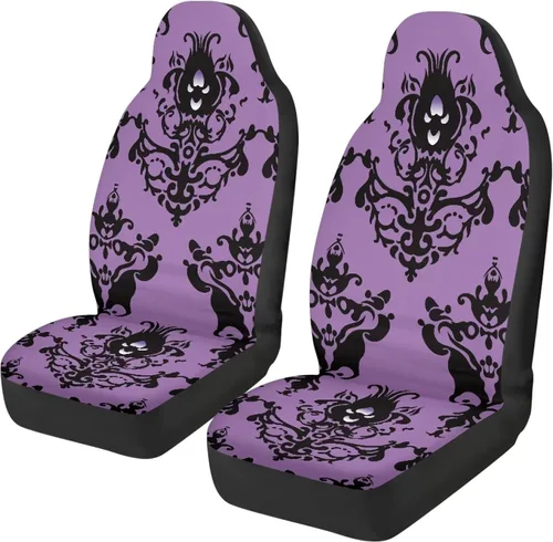 Vista 38 de Juego de 2 fundas de asiento delantero de automóvil, con diseño de bandera estadounidense, juego de 2 accesorios automotrices extraíbles, ajuste