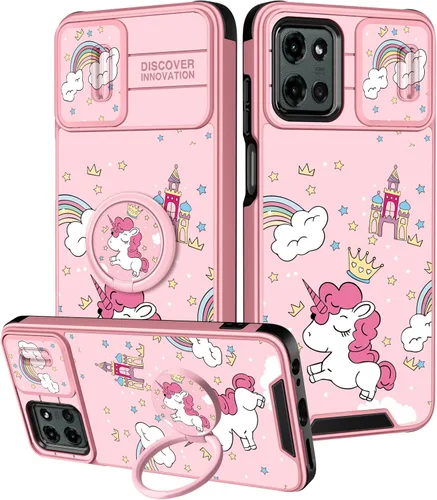 Vista 37 de para Moto G 5G 2023 funda - Cubierta de teléfono linda con corazón para mujeres y niñas, diseño único negro con cubierta deslizante para la cámara
