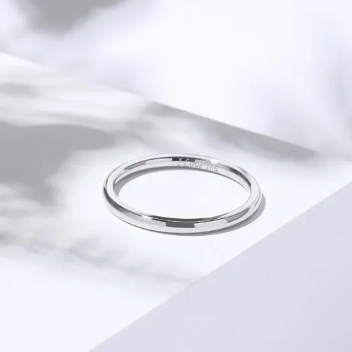Vista 22 de King Will Alianza de boda de acero inoxidable 316L para hombres y mujeres, anillo de boda de 0.31 a 0.315 pulgadas de ancho, chapado en negro
