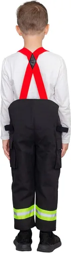 Vista 8 de Conjunto de chaqueta y pantalones de bombero para niños