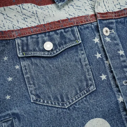 Vista 8 de XIOLKI Women's Button Down Denim Jacket High Waist Denim Jacket Cosplay Denim Jacket