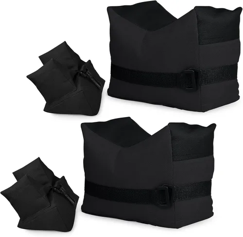 Vista 6 de Bolsas de apoyo para tiro al aire libre de Twod - Banco deportivo con soporte delantero y trasero para rifle de tiro al blanco, soporte para rifle