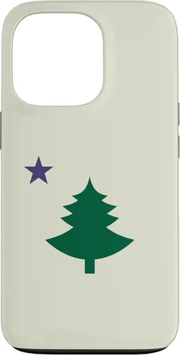 Vista 10 de Original Old Maine State Flag 1901 Pine Tree Star Case for iPhone 17