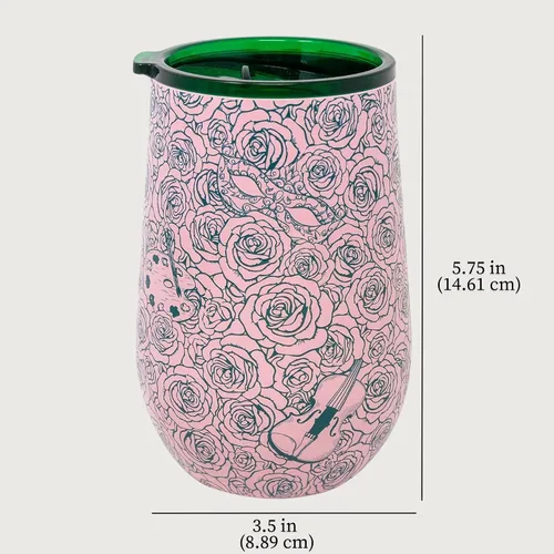 Vista 3 de Sarah J. Maas A Court Of Thorns and Roses - Vaso de vino de 16 onzas