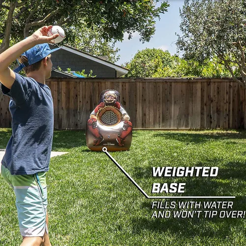 Vista 3 de GoSports Inflataman Baseball Toss Challenge - Juego de lanzamiento de zona de strike con atrapador inflable