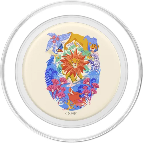 Vista 2 de Disney The Lion King Simba Scar Zazo Timon Pumbaa PopSockets MagSafe PopGrip de colores para iPhone