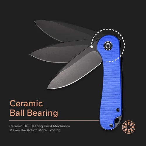 Vista 5 de CIVIVI Elementum Green G10 Mango incluido con nueva versión de mango azul G10, gran compañero de cuchillo plegable EDC