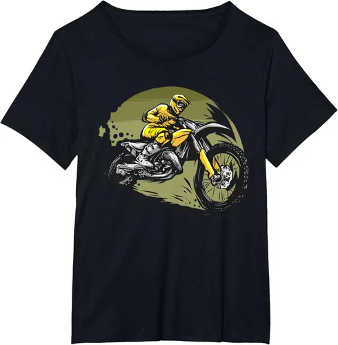 Vista 37 de Camiseta de motocross Supermotard Enduro, Negro, S