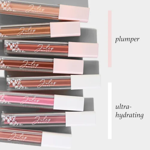 Vista 6 de Julep So Plush Plumping Lip Gloss - Color de labios de alto brillo, transparente 01- En el claro (hidratante)
