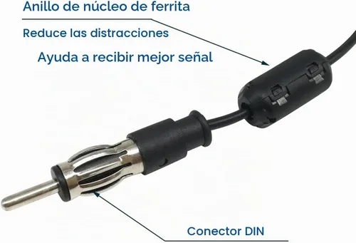 Vista 9 de Antena de radio de parabrisas AM FM oculta vehículo camión de radio