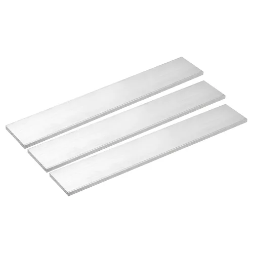 Vista 7 de uxcell Barra plana cuadrada de aluminio, 1-1/2" de espesor 1-1/2" de ancho 12" de longitud Barra cuadrada de aluminio 6061, placa plana de aluminio