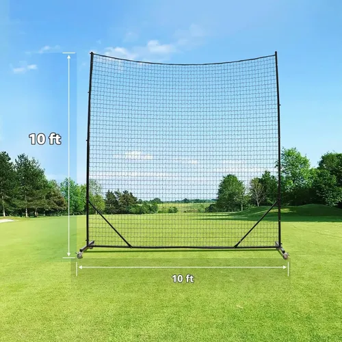 Vista 5 de Sistema de tope de bola - Red de respaldo de fútbol, resistente, alto impacto, barrera de práctica