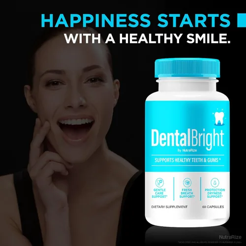 Vista 4 de DentalBright (2 unidades) - Apoyo natural para la salud bucal, cápsulas brillantes dentales oficiales, píldoras DentalBright prémium para dientes
