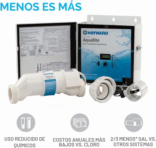 Vista 4 de Hayward Aquarite - Generador de cloro salino para piscinas, 15,000 galones