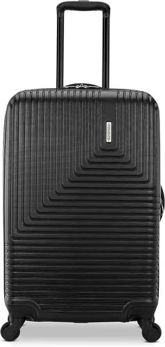 Vista 2 de American Tourister Groove - Equipaje rígido con ruedas giratorias, color negro, juego de 3 piezas (equipaje de mano, mediano, grande)