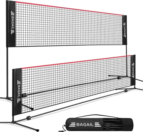 Vista 10 de BAGAIL Badminton Net, Height Adjustable (Up to 5.1')