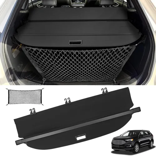 Vista 12 de Sze Cubierta de carga para Jeep Grand Cherokee 2022 2023 2024 2025 2026 (2 filas; WL) 4XE retráctil para maletero, cubierta de seguridad negra