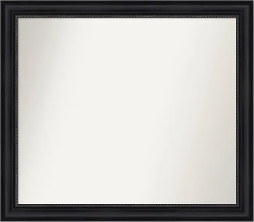 Vista 176 de Amanti Art Espejo personalizado, espejo de baño negro Astor, espejo de pared o espejo de tocador de baño sobre el fregadero (25 x 25 pulgadas)