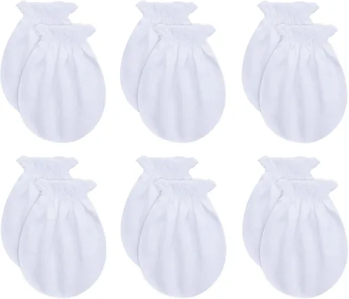 Vista 13 de RATIVE Manoplas para bebé sin arañazos, guantes suaves para recién nacidos Set de regalo de manga larga de 0.0-19.7 ft